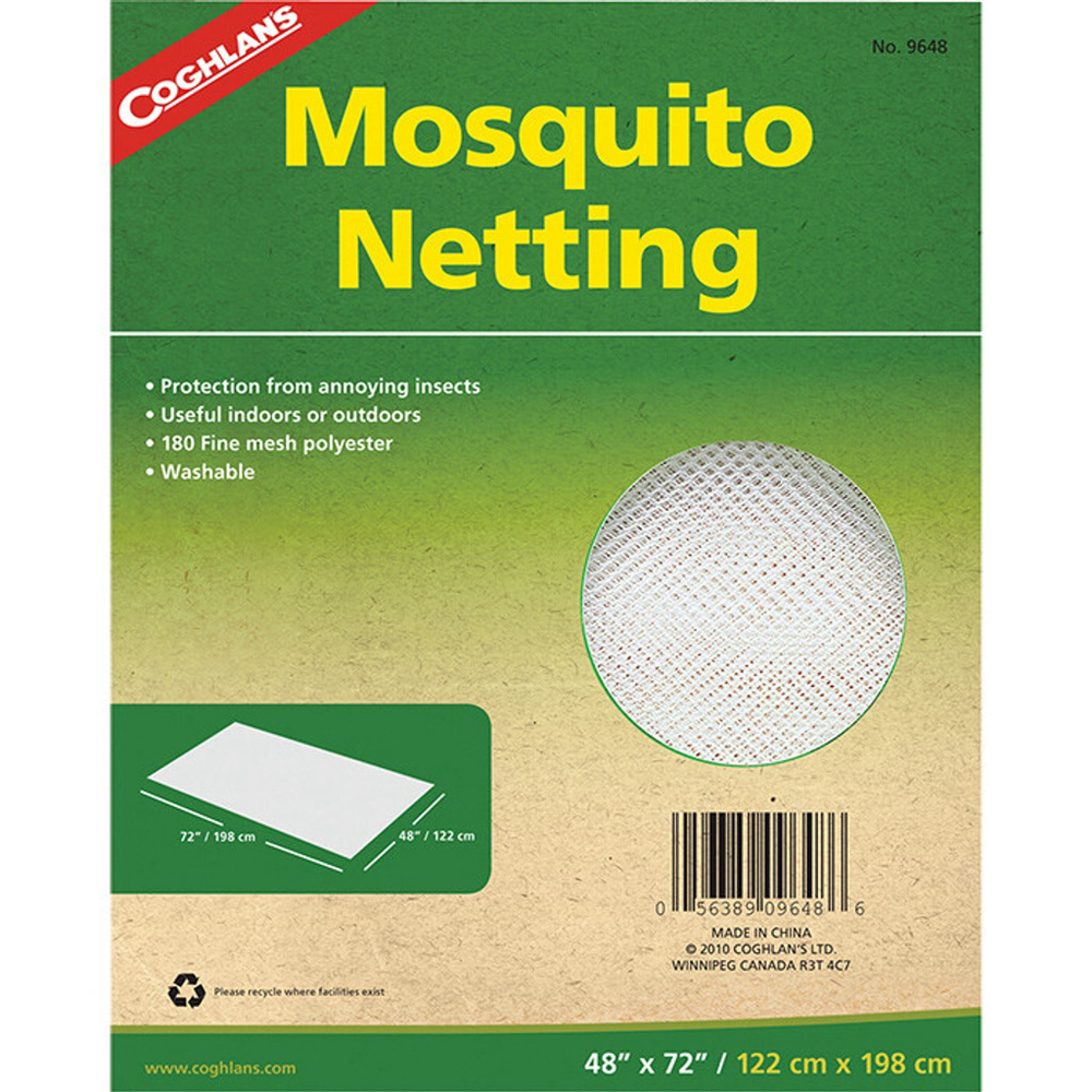 2 Pack Coghlans 9648 Mosquito Netting Insect Net Bug Mesh Polyester Repair 4'x6'